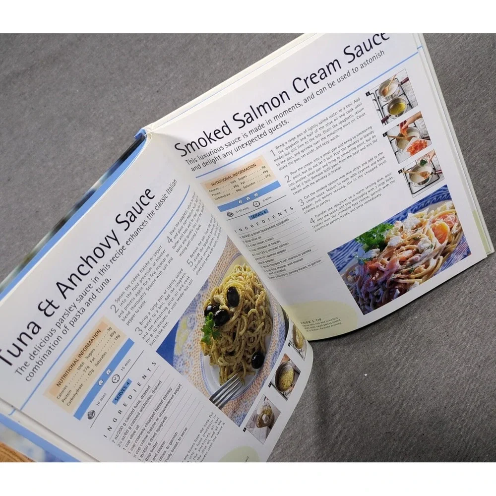 2003 Practical Pasta Sauces VTG Cookbook Published‎ by P3, Parragon, UK 32 pages